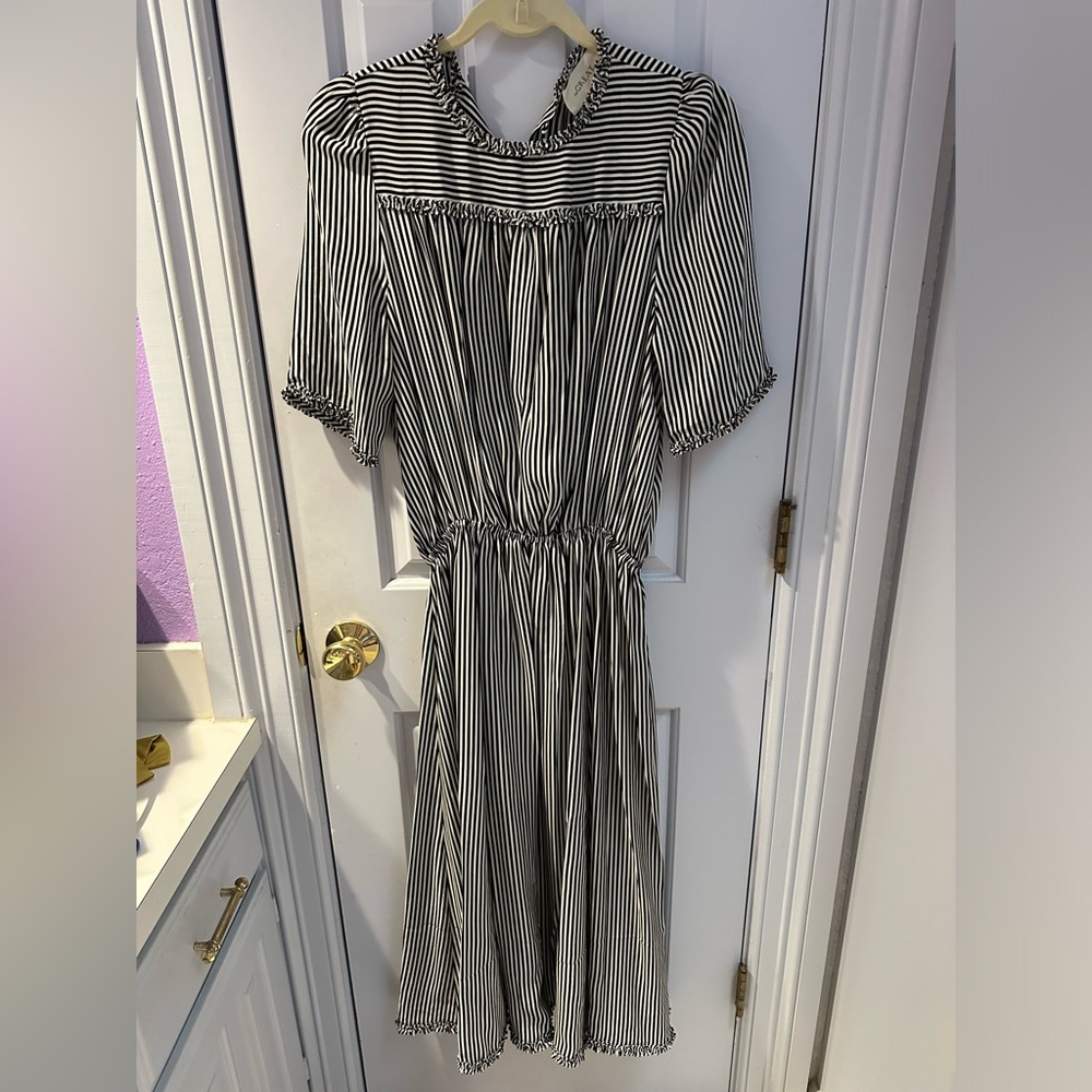 The Great Striped midi dress